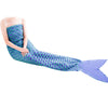 Charming Mermaid Shape Geometric Design Small Pocket Pattern Blanket