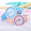 MINGZAN 6222 Women Quartz Watch Tower Pattern Dial Daily Water Resistance Female Wristwatch