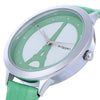 MINGZAN 6222 Women Quartz Watch Tower Pattern Dial Daily Water Resistance Female Wristwatch