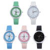 MINGZAN 6222 Women Quartz Watch Tower Pattern Dial Daily Water Resistance Female Wristwatch