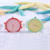 MINGZAN 6207 Women Quartz Watch Stereo Scales Leather Band Female Wristwatch