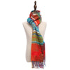 Casual Autumn Winter Deer Colorful Ladies Warm Tassel Scarf