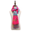 Casual Autumn Winter Deer Colorful Ladies Warm Tassel Scarf