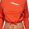 Cropped Sweatshirt and High Waisted Ripped Pants