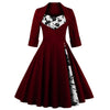Knee Length Floral Flare Corset Dress