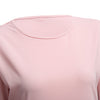Fashion Round Collar Three Quarter Sleeve Color Block Bottom Dress for Ladies