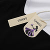 Fashion Round Collar Three Quarter Sleeve Color Block Bottom Dress for Ladies