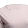 Fashion Round Collar Three Quarter Sleeve Color Block Bottom Dress for Ladies