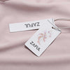 Fashion Round Collar Three Quarter Sleeve Color Block Bottom Dress for Ladies
