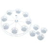 Christmas Tree Shape 3 Tiers 12 Cups Cupcake Stand for Dessert Display