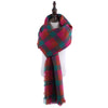 Casual Colorful Grid Design Ladies Warm Scarf
