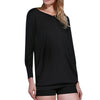 Stylish Plunging Neck Long Sleeve Solid Color Pocket Design Women Dress