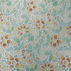 Removable Window Bathroom Showcase Film Cover Wallpaper Decoration - Retro Flower Pattern