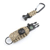 Outdoor Multifunctional Paracord Compass Bracelet Set with Whistle Thermometer Fishing Tool