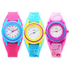 VILAM 11007 Kids Quartz Watch Concise Dial Silicone Band Daily Water Resistance Wristwatch