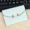 Simple Geometric Mini Short Clutch Wallet Card Holder Coin Purse for Lady