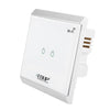 EDUP EP - 3713 Wireless WiFi Remote Enabled Light Control Power Switch 2 Gangs Switcher with Touch Panel Screen