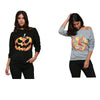 Pumpkin Lamp Pattern Halloween T-Shirt