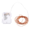HQYG - 02 30CM 50 LEDs Battery Powered Copper String Light Water Resistant Lamp with Remote Control