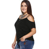 Dew Shoulder Plus Size T-Shirt
