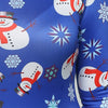 Christmas Snowman Print Long Sleeves Ugly Swing Dress