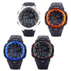 VILAM 09010 Digital Sports Watch LED Light Date Day Chronograph Display 5ATM Wristwatch