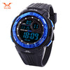 VILAM 09010 Digital Sports Watch LED Light Date Day Chronograph Display 5ATM Wristwatch