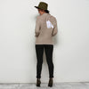 Fashion  Turtleneck Long Sleeve Pure Color Knitted Sweater for Ladies