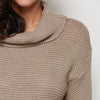 Fashion  Turtleneck Long Sleeve Pure Color Knitted Sweater for Ladies