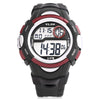 VILAM 09017 Digital Sports Watch LED Light Date Day Chronograph Display 5ATM Wristwatch