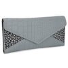 Guapabien Chic Color Block Spliced Pattern Button Type Women Wallet with Mini Bag