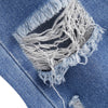 Women Fresh Distressed Ripped Loose-fitted Pencil Jeans
