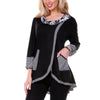 Pinstriped Patchwork Pockets Design Tee