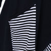 Pinstriped Patchwork Pockets Design Tee