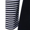 Pinstriped Patchwork Pockets Design Tee