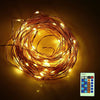 HQYG - 06 30CM 100 LEDs Copper String Light with Remote Controller