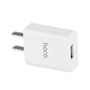 HOCO C10 Universal Single USB Port Home Wall Power Supply Adapter Charger