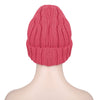 Stylish Letter Print Pure Color Ladies Warm Knitted Hat