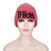 Stylish Letter Print Pure Color Ladies Warm Knitted Hat