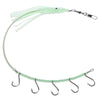 Octopus-shaped Luminous Fishing Bait Lure with 5 Barbed Hooks / Beads / Steel Wire