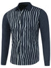 Long Sleeve Vertical Striped Button Up Shirt