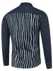 Long Sleeve Vertical Striped Button Up Shirt