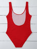If Lost Letter Unlined One Piece Swimsuit