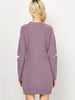 Choker Neck Short Sheath Fitted Sweater Dress