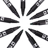 STA Multifunction Small Permanent Pen Highlighter with 4 Colors for Mark Painting Drawing