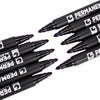 STA Multifunction Small Permanent Pen Highlighter with 4 Colors for Mark Painting Drawing