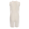 Brief Stand Collar Sleeveless Asymmetrical Chiffon Split Tank Top for Women