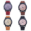 MILER 83125 Unisex Quartz Watch Leather Band Luminous Pointer Daily Water Resistance Wristwatch