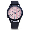 MILER 83125 Unisex Quartz Watch Leather Band Luminous Pointer Daily Water Resistance Wristwatch