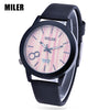 MILER 83125 Unisex Quartz Watch Leather Band Luminous Pointer Daily Water Resistance Wristwatch